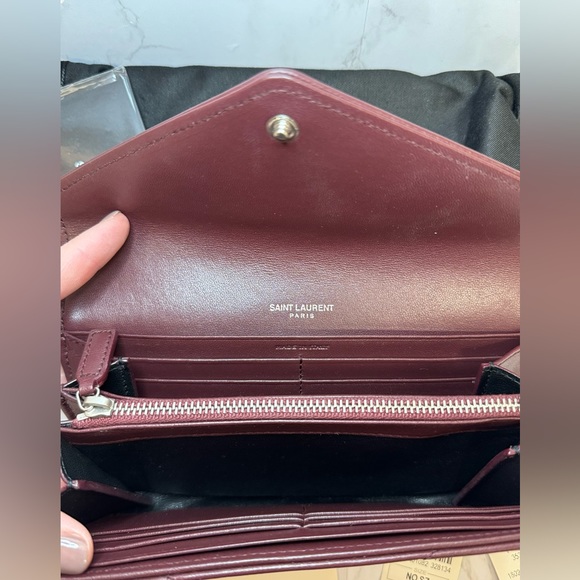 Authentic YSL Saint Laurent Cassandre Quilted Flap Wallet - Picture 6 of 13